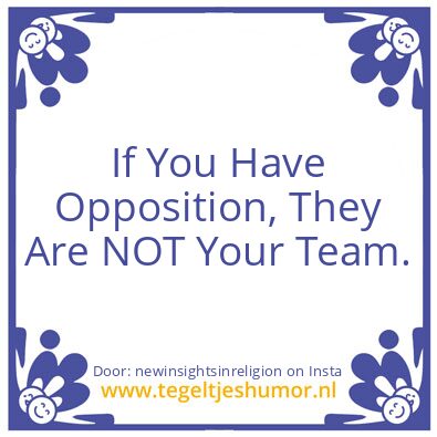 Tegeltje: Quitters are Losers.