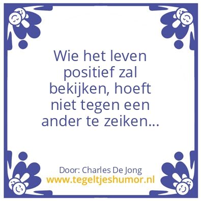Tegeltje: Zo simpel kan het zijn: