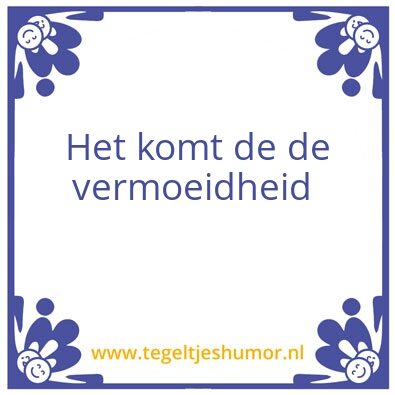 Tegeltje: Annemarie vos