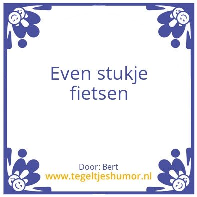 Tegeltje: Bert