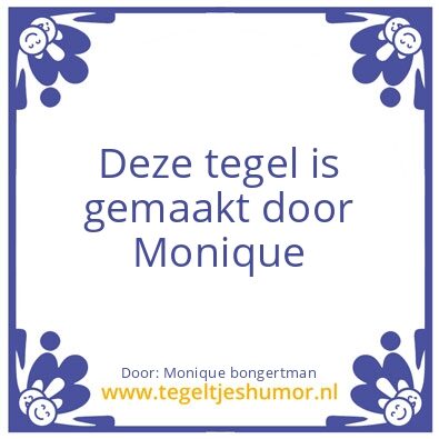 Tegeltje: ikke