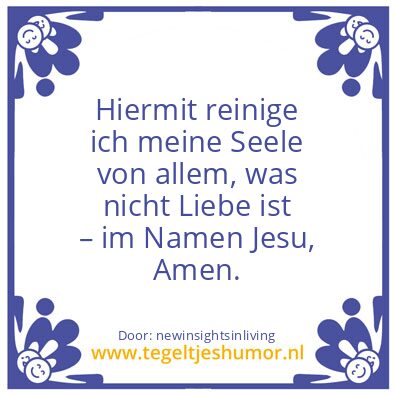 Tegeltje: Hereby i clean