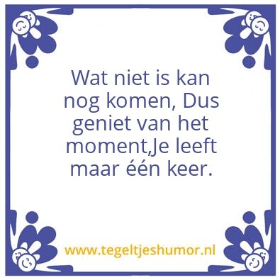 Tegeltje: Wat is….