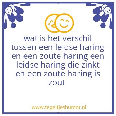 Tegeltje: haring