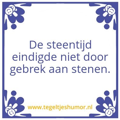 Tegeltje: Steengoed