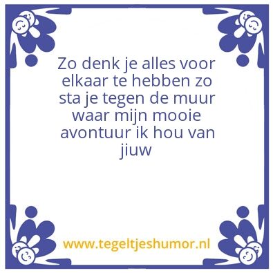 Tegeltje: Onbegrip