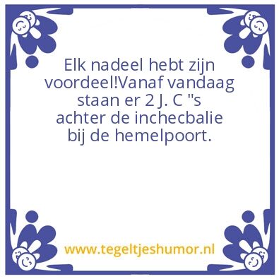 Tegeltje: Jc