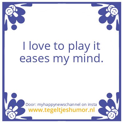 Tegeltje: Is that not great ?