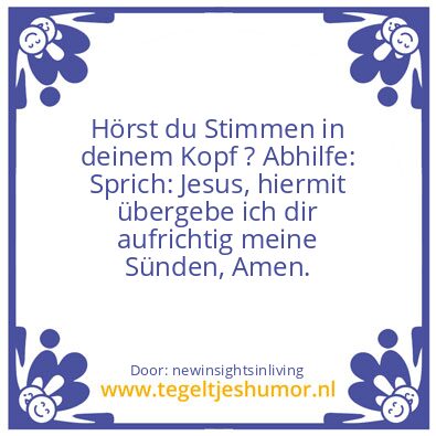 Tegeltje: in Jesus name