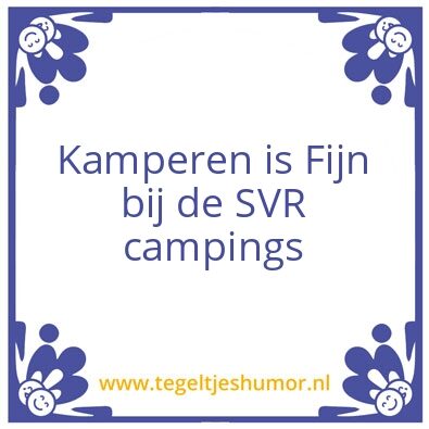 Tegeltje: Kamperen