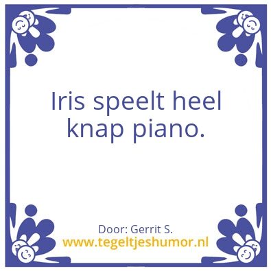 Tegeltje: Ik ben Gerrit.