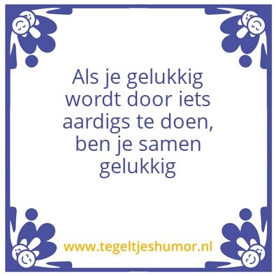 Tegeltje: Geluk1