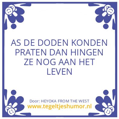 Tegeltje: HEYOKA FROM THE WEST