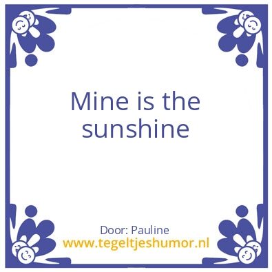 Tegeltje: Pauline