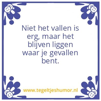 Tegeltje: Vallen