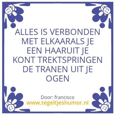 Tegeltje: Verbonden