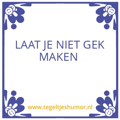 Tegeltje: Mantra