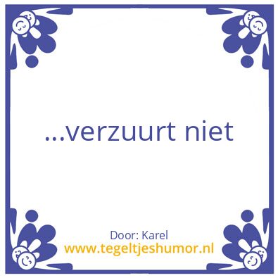 Tegeltje: Karel