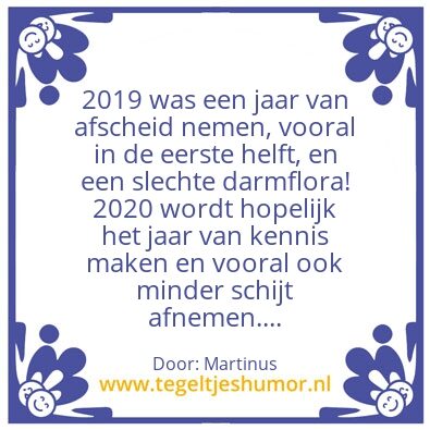 Tegeltje: 2019