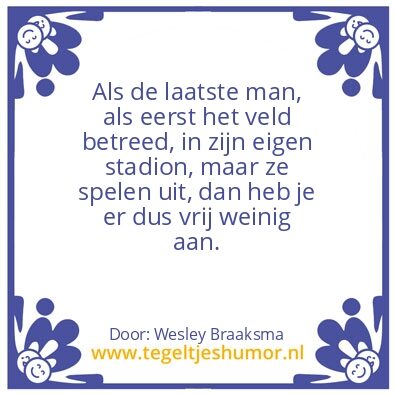 Tegeltje: Slim