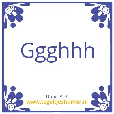 Tegeltje: Test
