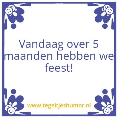 Tegeltje: Feest