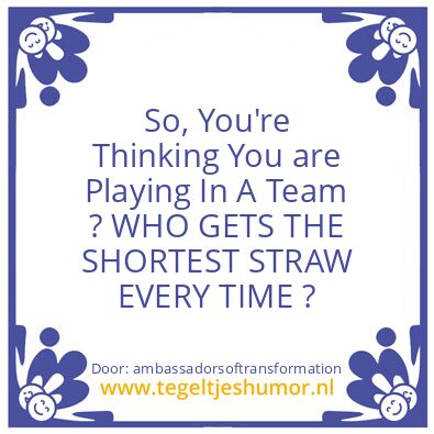 Tegeltje: A Team ?