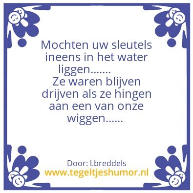 Tegeltje: wiggen