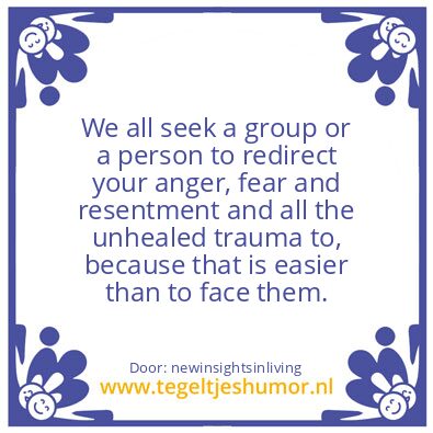 Tegeltje: We Are One.