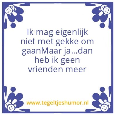Tegeltje: Vrienden