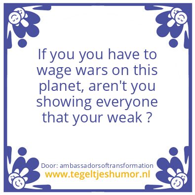 Tegeltje: Weak ?