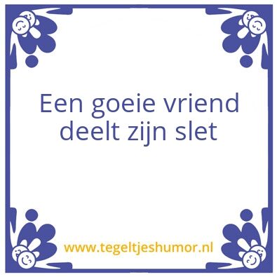 Tegeltje: .