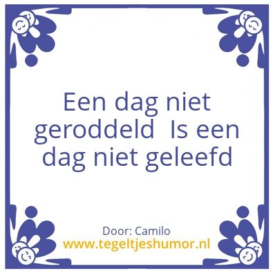 Tegeltje: Roddelen