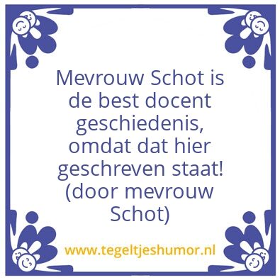 Tegeltje: Echt waar