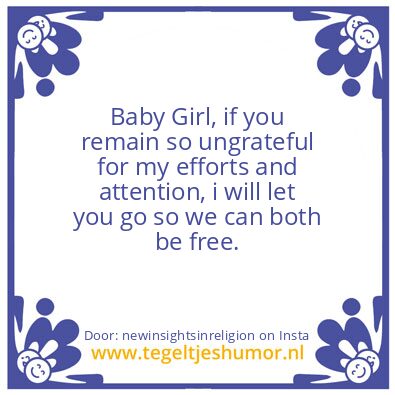 Tegeltje: Baby Girl