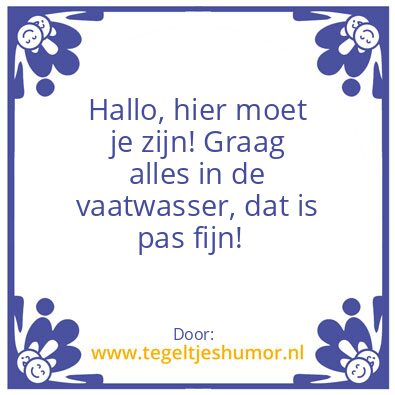 Tegeltje: Tegeltje