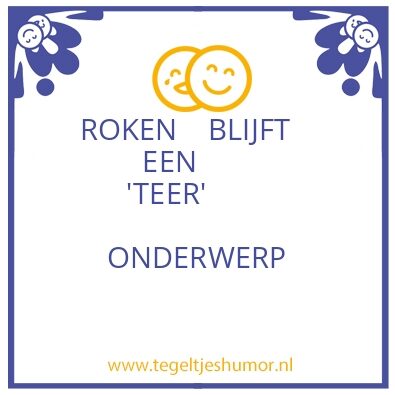Tegeltje: T E E R