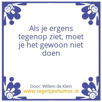 Tegeltje: Willem