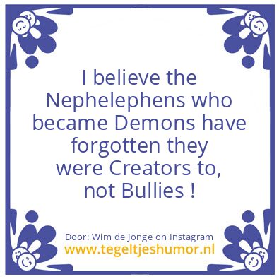 Tegeltje: Demons