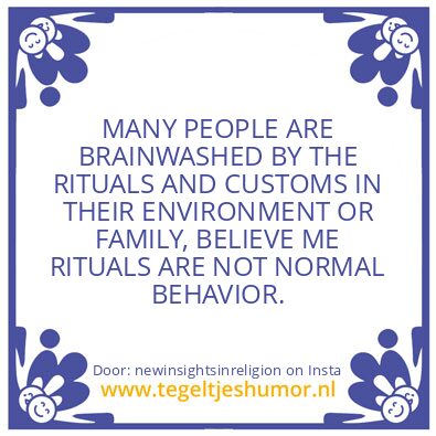 Tegeltje: MANY PEOPLE ARE BRAINWASHED