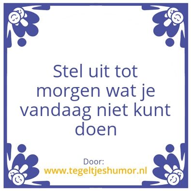 Tegeltje: Tegeltje