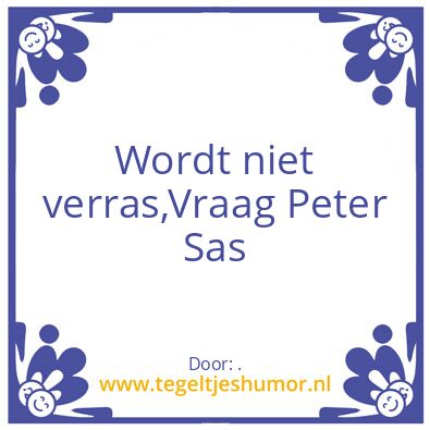 Tegeltje: .