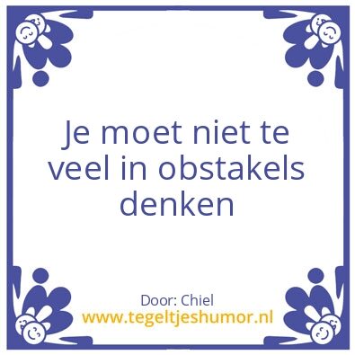Tegeltje: Denken