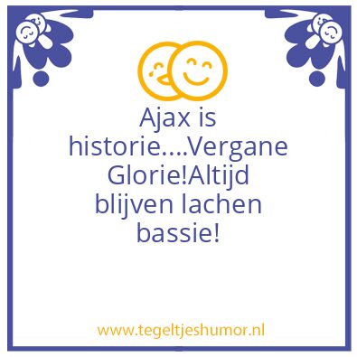 Tegeltje: Ajaks