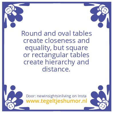 Tegeltje: round and oval not squere