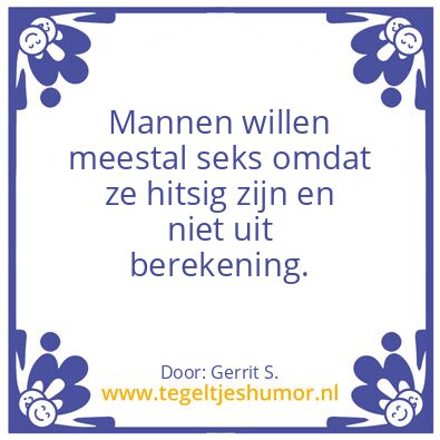 Tegeltje: Ik ben Gerrit.