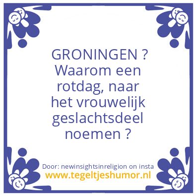 Tegeltje: GRONINGEN ?