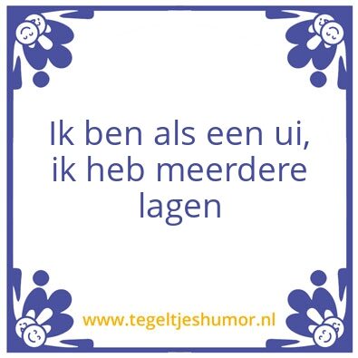 Tegeltje: Ui