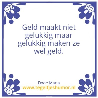 Tegeltje: Gelukkig