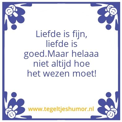 Tegeltje: liefde